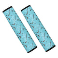 Hockey Stick And Puck Pattern Print Car Seat Belt Covers