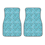 Hockey Stick And Puck Pattern Print Front Car Floor Mats