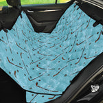 Hockey Stick And Puck Pattern Print Pet Car Back Seat Cover