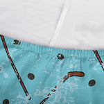 Hockey Stick And Puck Pattern Print Sofa Cover