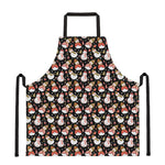 Holiday Snowman Pattern Print Apron