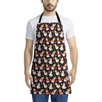Holiday Snowman Pattern Print Apron