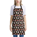 Holiday Snowman Pattern Print Apron