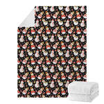 Holiday Snowman Pattern Print Blanket