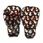 Holiday Snowman Pattern Print Boxing Gloves