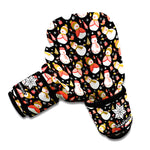 Holiday Snowman Pattern Print Boxing Gloves