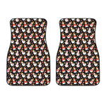 Holiday Snowman Pattern Print Front Car Floor Mats