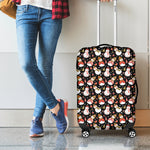 Holiday Snowman Pattern Print Luggage Cover