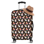 Holiday Snowman Pattern Print Luggage Cover