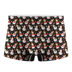 Holiday Snowman Pattern Print Men's Boxer Briefs