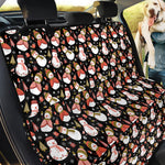 Holiday Snowman Pattern Print Pet Car Back Seat Cover