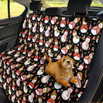 Holiday Snowman Pattern Print Pet Car Back Seat Cover