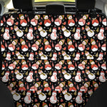 Holiday Snowman Pattern Print Pet Car Back Seat Cover