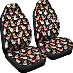 Holiday Snowman Pattern Print Universal Fit Car Seat Covers