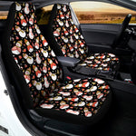 Holiday Snowman Pattern Print Universal Fit Car Seat Covers