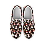 Holiday Snowman Pattern Print White Slip On Shoes