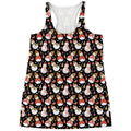 Holiday Snowman Pattern Print Women's Racerback Tank Top