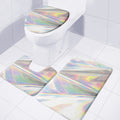 Holographic Art Print 3 Piece Bath Mat Set
