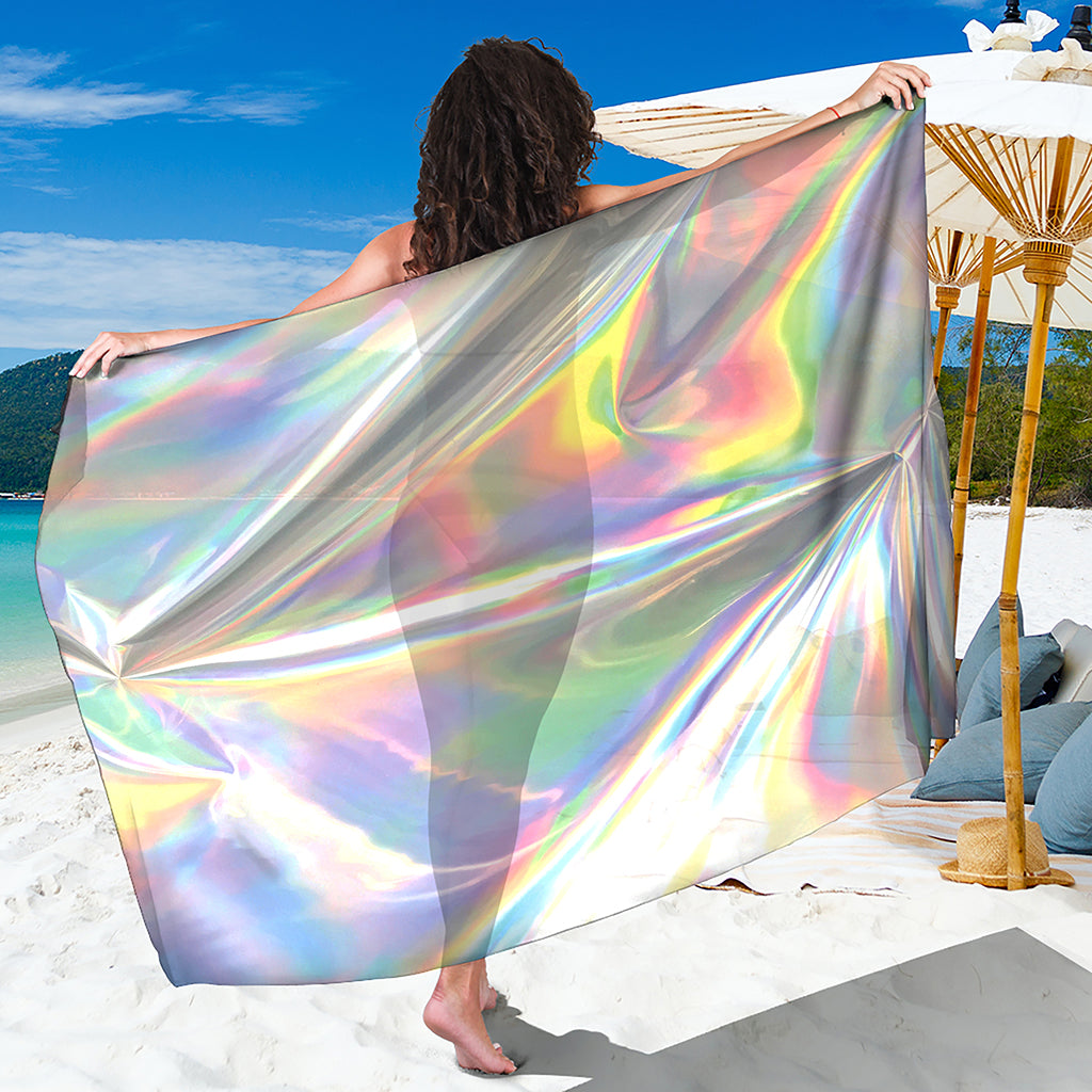 Holographic Art Print Beach Sarong Wrap