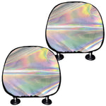 Holographic Art Print Car Headrest Covers