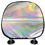 Holographic Art Print Car Headrest Covers