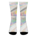 Holographic Art Print Crew Socks