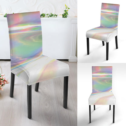 Holographic Art Print Dining Chair Slipcover