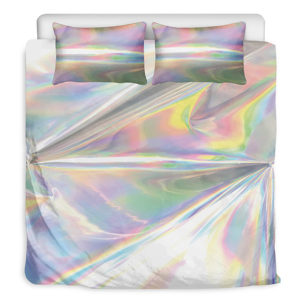 Holographic Art Print Duvet Cover Bedding Set