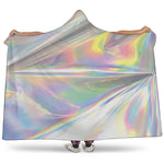 Holographic Art Print Hooded Blanket