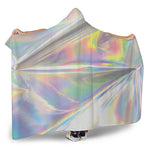 Holographic Art Print Hooded Blanket