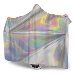 Holographic Art Print Hooded Blanket