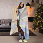 Holographic Art Print Hooded Blanket