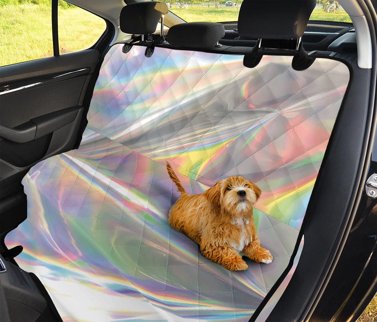 Holographic Art Print Pet Car Back Seat Cover