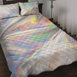 Holographic Art Print Quilt Bed Set