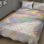 Holographic Art Print Quilt Bed Set