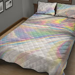 Holographic Art Print Quilt Bed Set