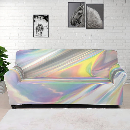 Holographic Art Print Sofa Cover