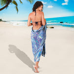 Holographic Artwork Print Beach Sarong Wrap