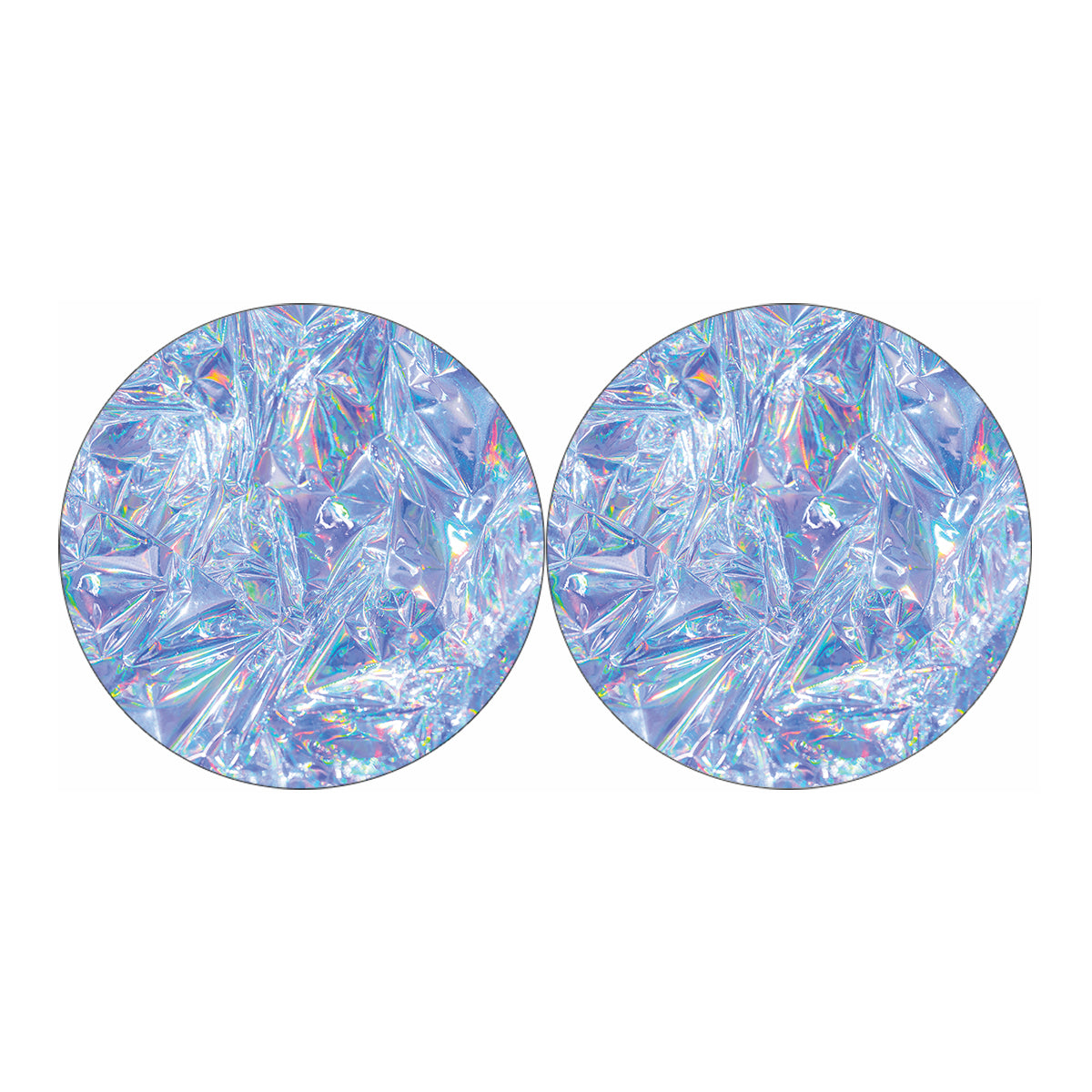 Holographic Artwork Print Car Coasters