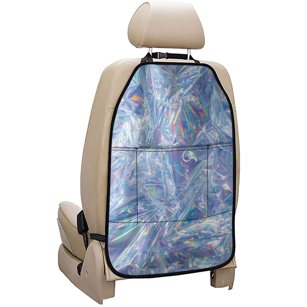Holographic Artwork Print Car Seat Organizers