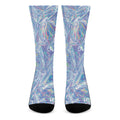 Holographic Artwork Print Crew Socks