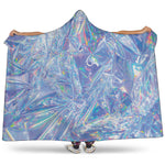 Holographic Artwork Print Hooded Blanket