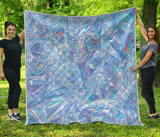 Holographic Artwork Print Quilt