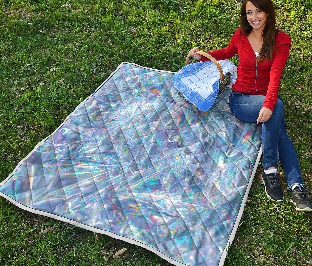 Holographic Artwork Print Quilt