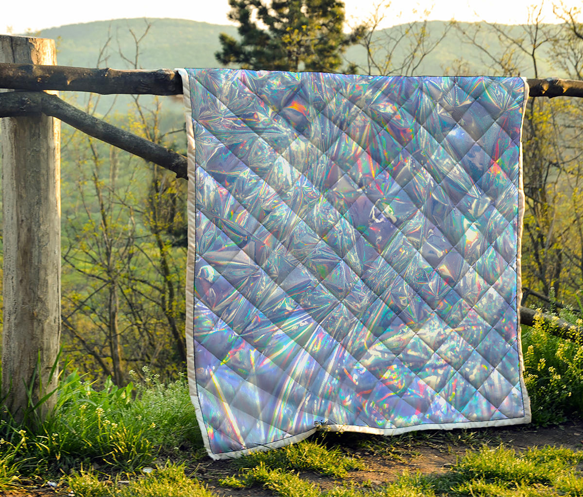 Holographic Artwork Print Quilt
