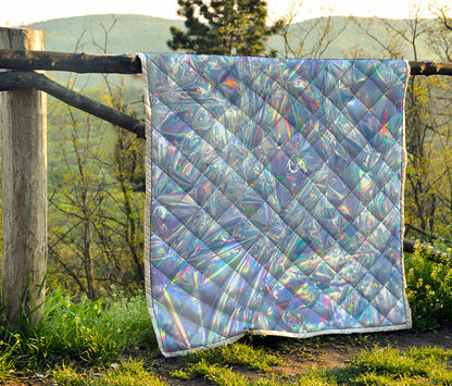 Holographic Artwork Print Quilt