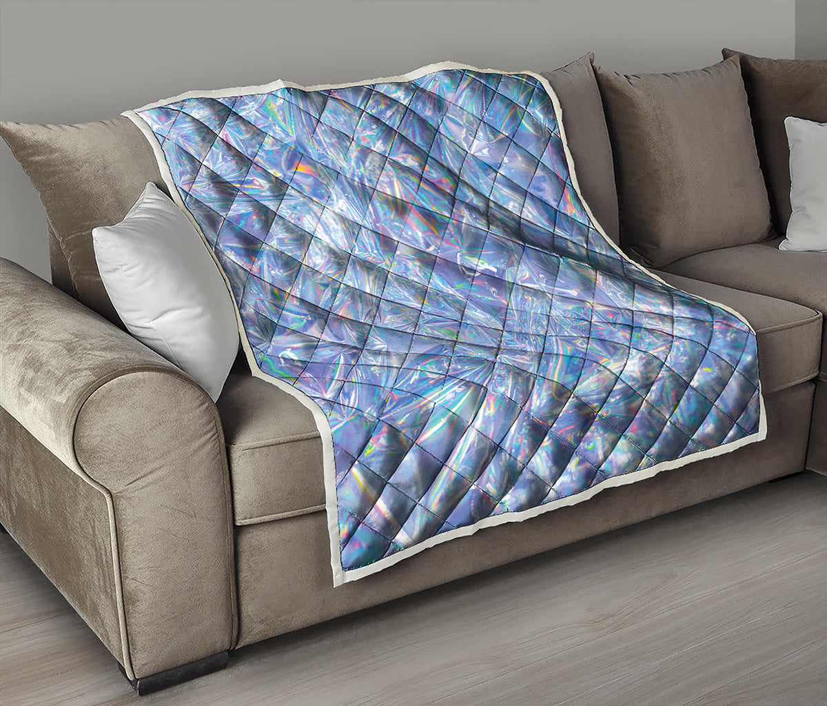 Holographic Artwork Print Quilt