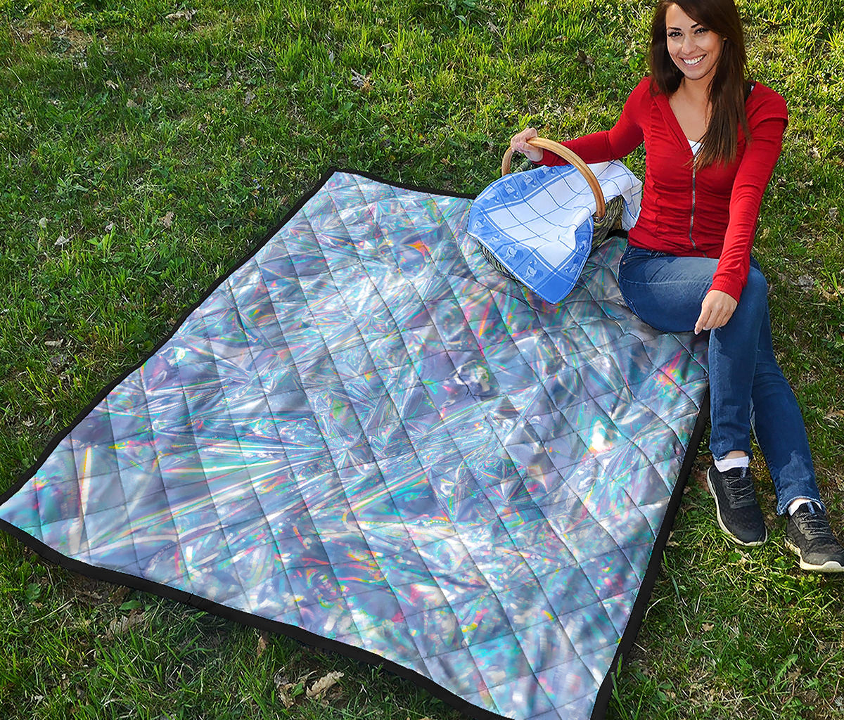 Holographic Artwork Print Quilt
