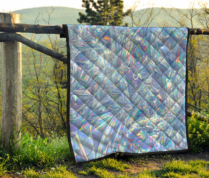 Holographic Artwork Print Quilt