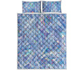 Holographic Artwork Print Quilt Bed Set
